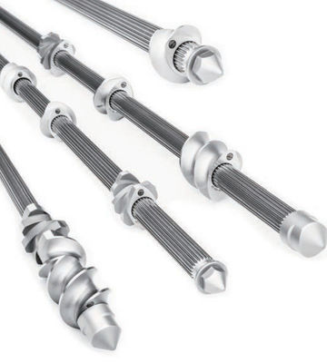 Trục máy đùn Dia 10 - 120mm, Các yếu tố máy đùn trục vít đôi Chiều dài 500 - 9000mm