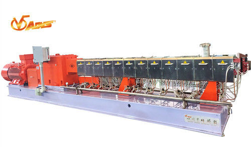 Granule Masterbatch Production Line , Double Screw PE / ABS / Pp Extruder Machine