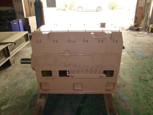 Torque 13.9 T / A³ Twin Screw Extruder Gearbox Bilateral Symmetry Gear Drive System
