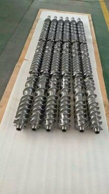 Twin Screw Threaded Shaft , Twin Screw Elements Customized Length / Diameter