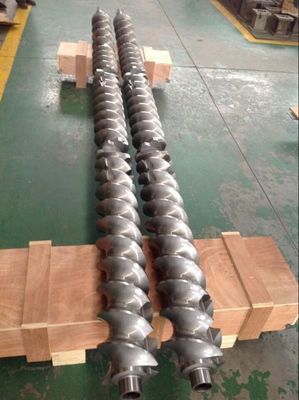 Twin Screw Threaded Shaft , Twin Screw Elements Customized Length / Diameter