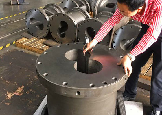 Barrel Dia 219mm Extruder Spare Parts For Maris TM219 Reactor Pom CNC machining
