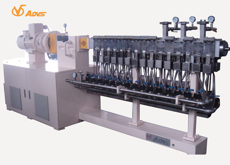 3 Phase Reactive Co Rotating Twin Screw Extruder With Devolatilization Vents