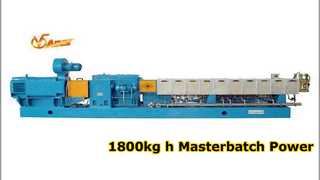 Máy đùn Masterbatch cacbon đen 1800kg/h